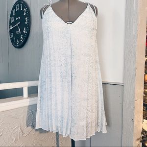 NWT Calvin Klein Chiffon Pleated Dress